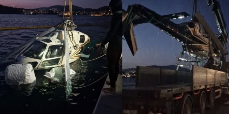 Πτώση ελικοπτέρου στην μαρίνα Βουλιαγμένης: Συνελήφθη ο πιλότος – Η ανακοίνωση του Λιμενικού 