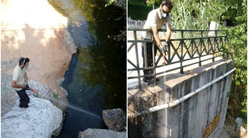 Συνεχίζονται οι ψεκασμοί για τα κουνούπια στον Άγιο Δημήτριο